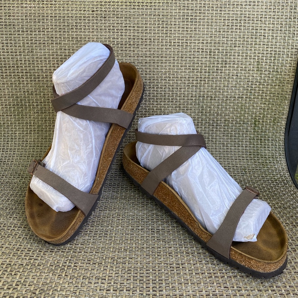 Birkenstock’s ankle wrap sandals